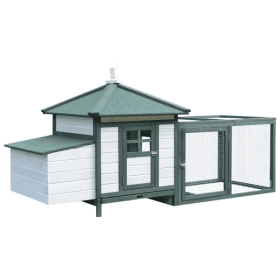 Wooden Chicken Coop Swiship-Ship Prohibited By WalMart (Color: Green)