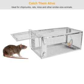 Mouse Trap, Galvanized Iron Mouse Control Bait Catcher, Prohibited Platform Amazon (Option: Silvery)